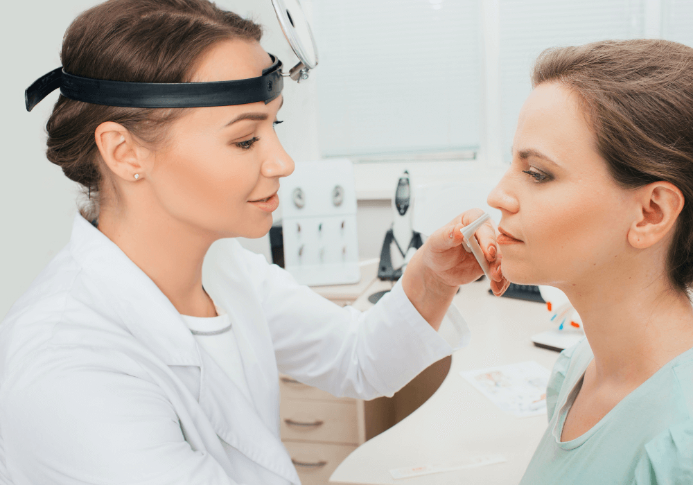 A nasal examination